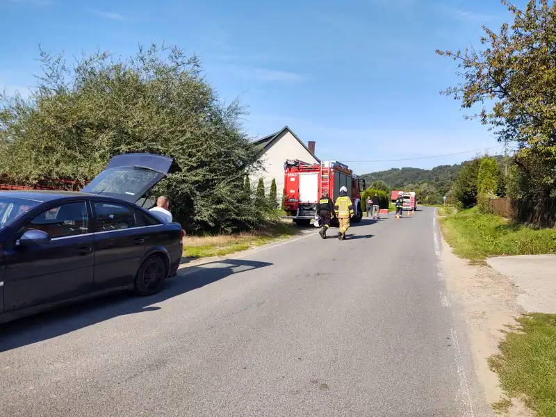 Tropie: Samochód osobowy zderzył się z ciągnikiem rolniczym