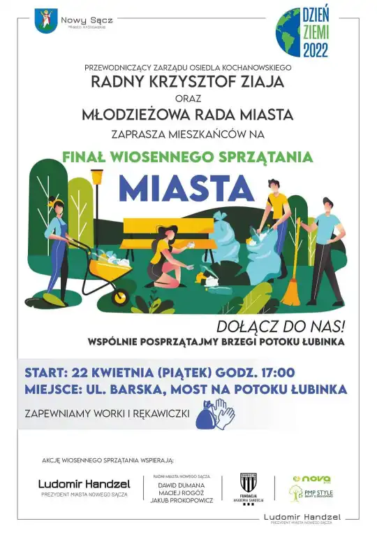 22 kwietnia wiosenne sprzątanie brzegów Łubinki
