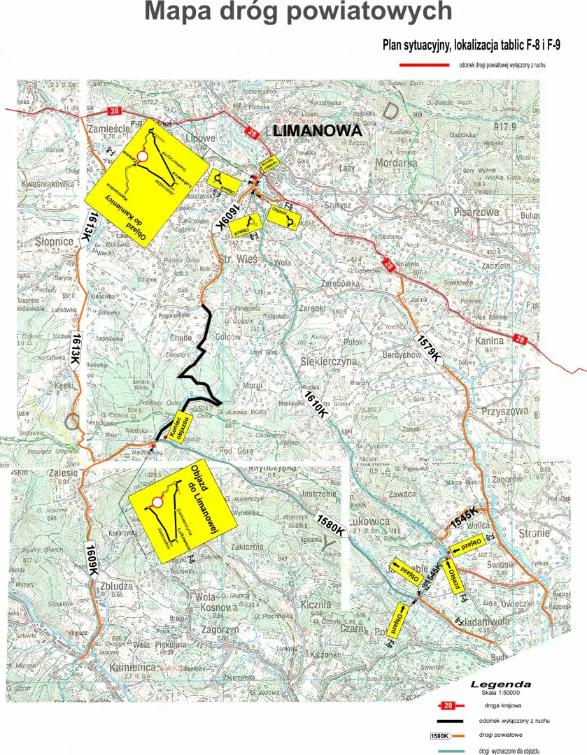 13. Wyścig Górski Limanowa - Przełęcz pod Ostrą - utrudnienia w ruchu i zalecane objazdy