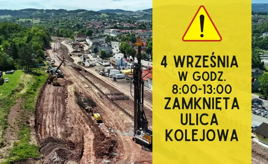 Uwaga, utrudnienia na ul. Kolejowej w Limanowej