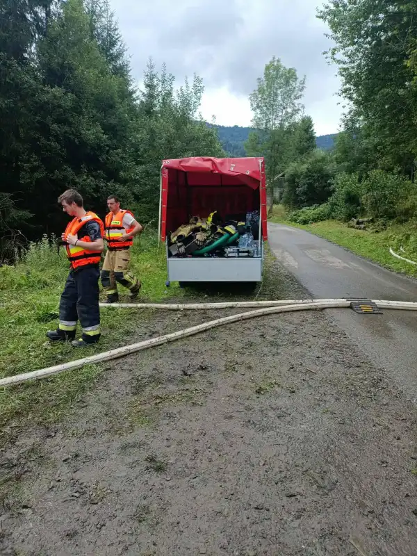 Piorun wywołał pożar. Strażacy bronili przyległych zabudowań