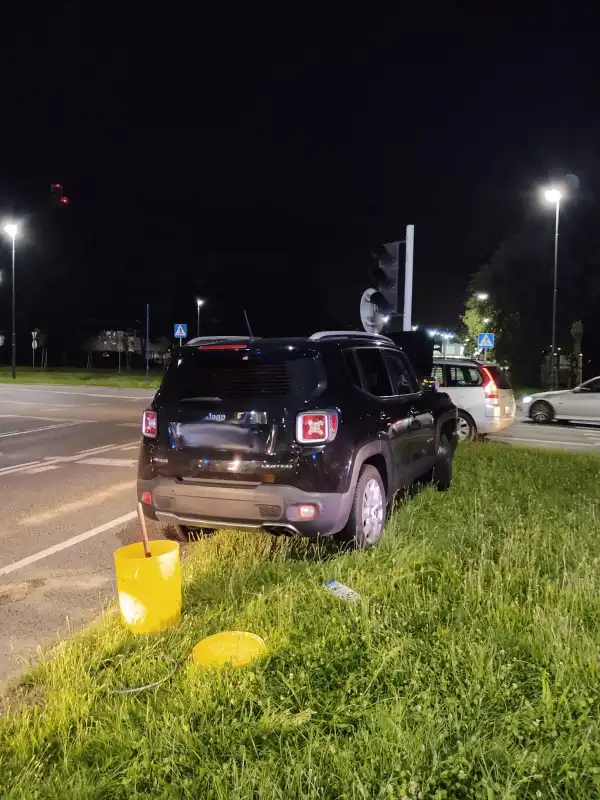 Kolizja na ul. Krańcowej w Nowym Sączu