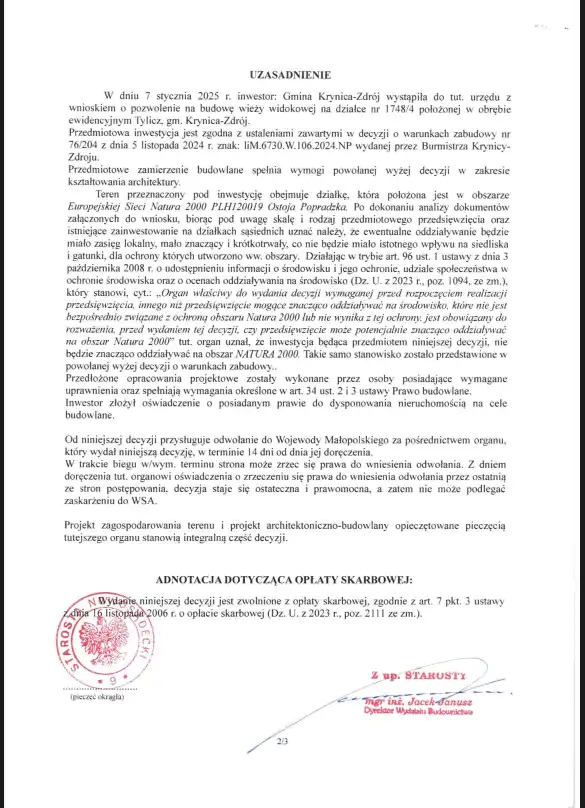 Szykuje się nowa atrakcja turystyczna w Tyliczu
