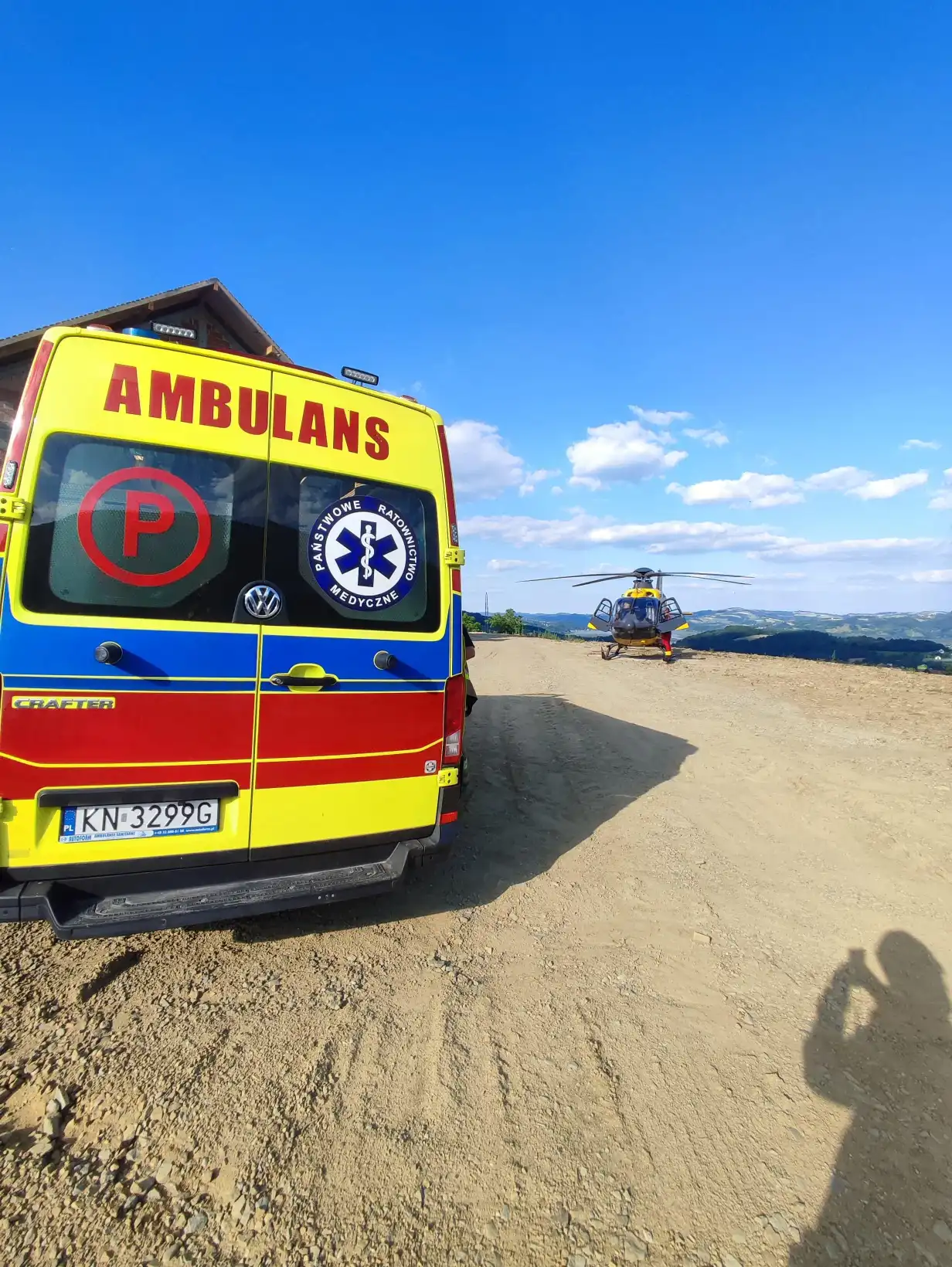 Wypadek podczas festynu rodzinnego. W akcji śmigłowiec LPR