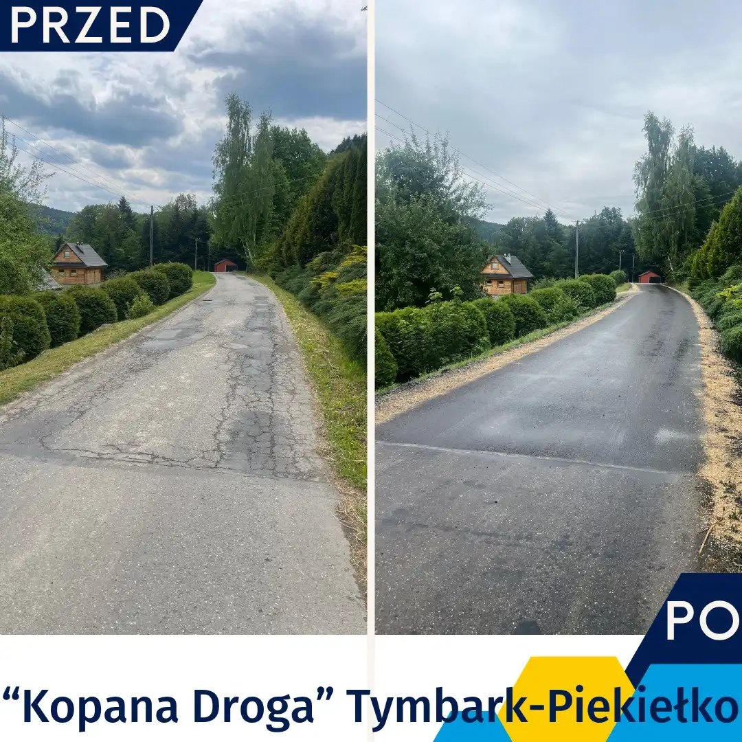 Nowa jakość na "Kopanej Drodze". Zakończono inwestycję drogową w Gminie Tymbark