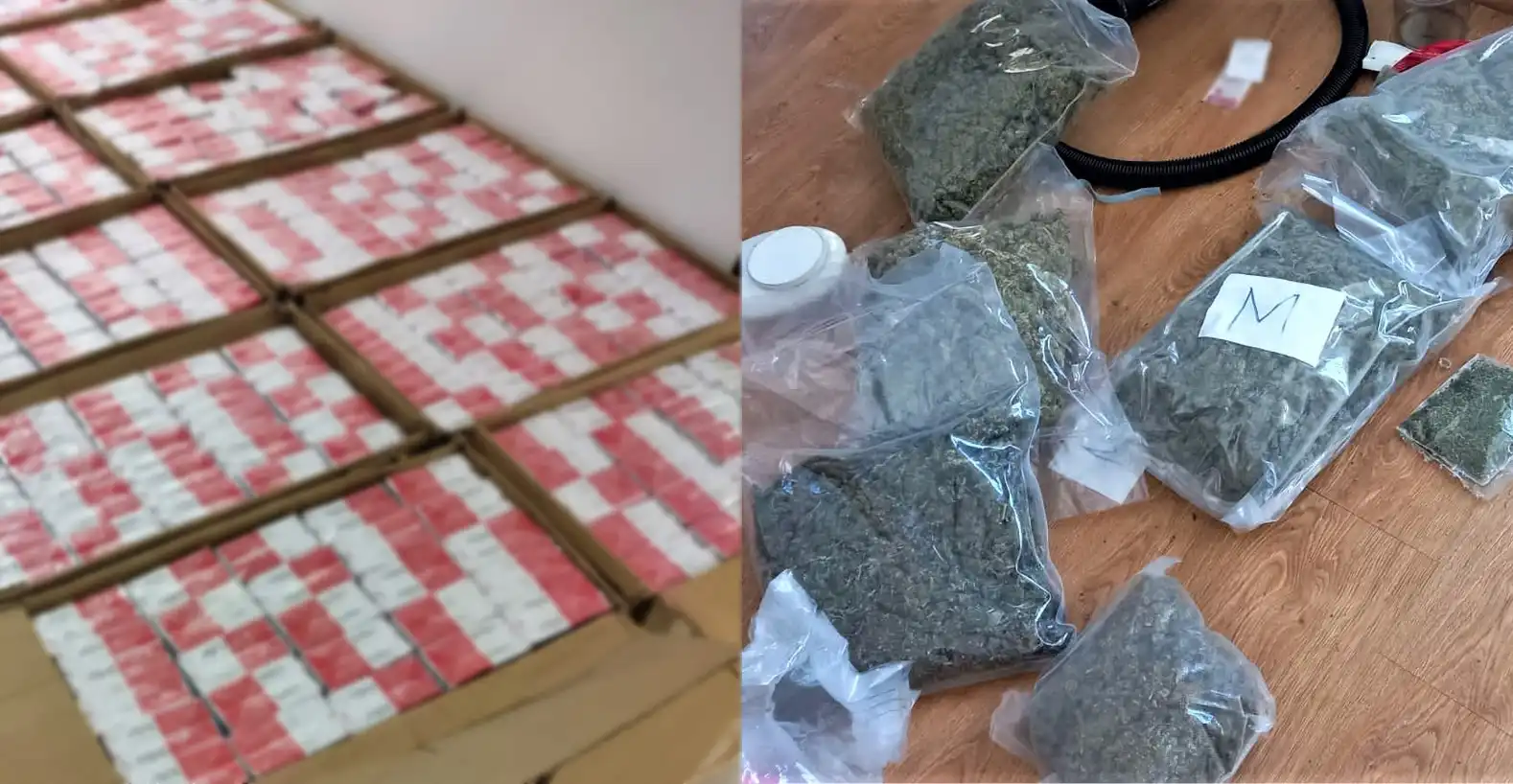 Sądeccy policjanci zabezpieczyli blisko 5 kg marihuany i 200 tys. nielegalnych papierosów