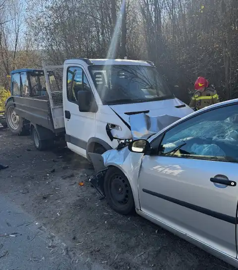 Wypadek na Polnej w Muszynie. Jedna osoba trafiła do szpitala