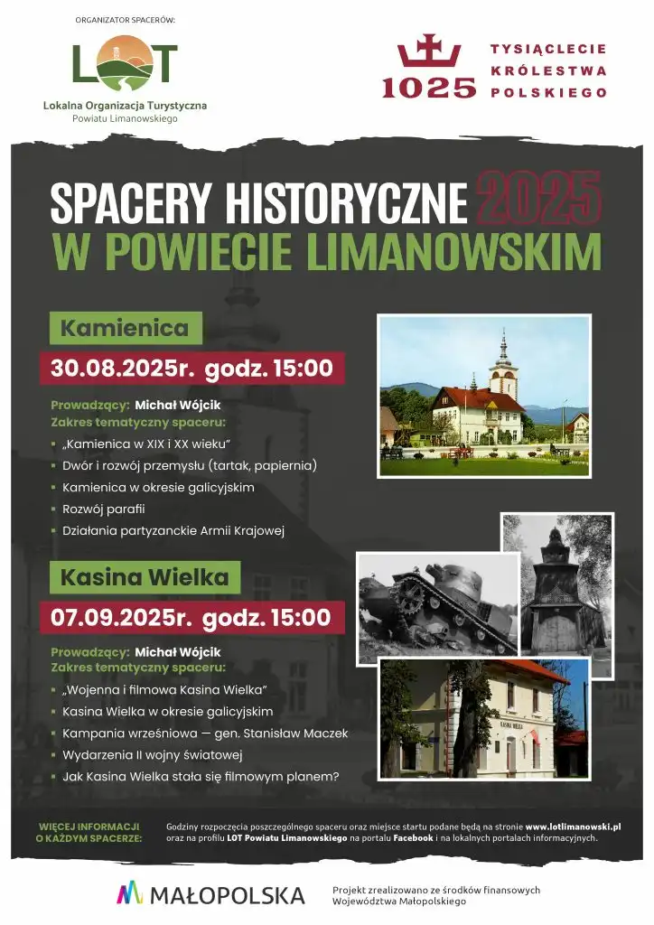 Przeszłość w zasięgu kroków. Spacery Historyczne w Powiecie Limanowskim