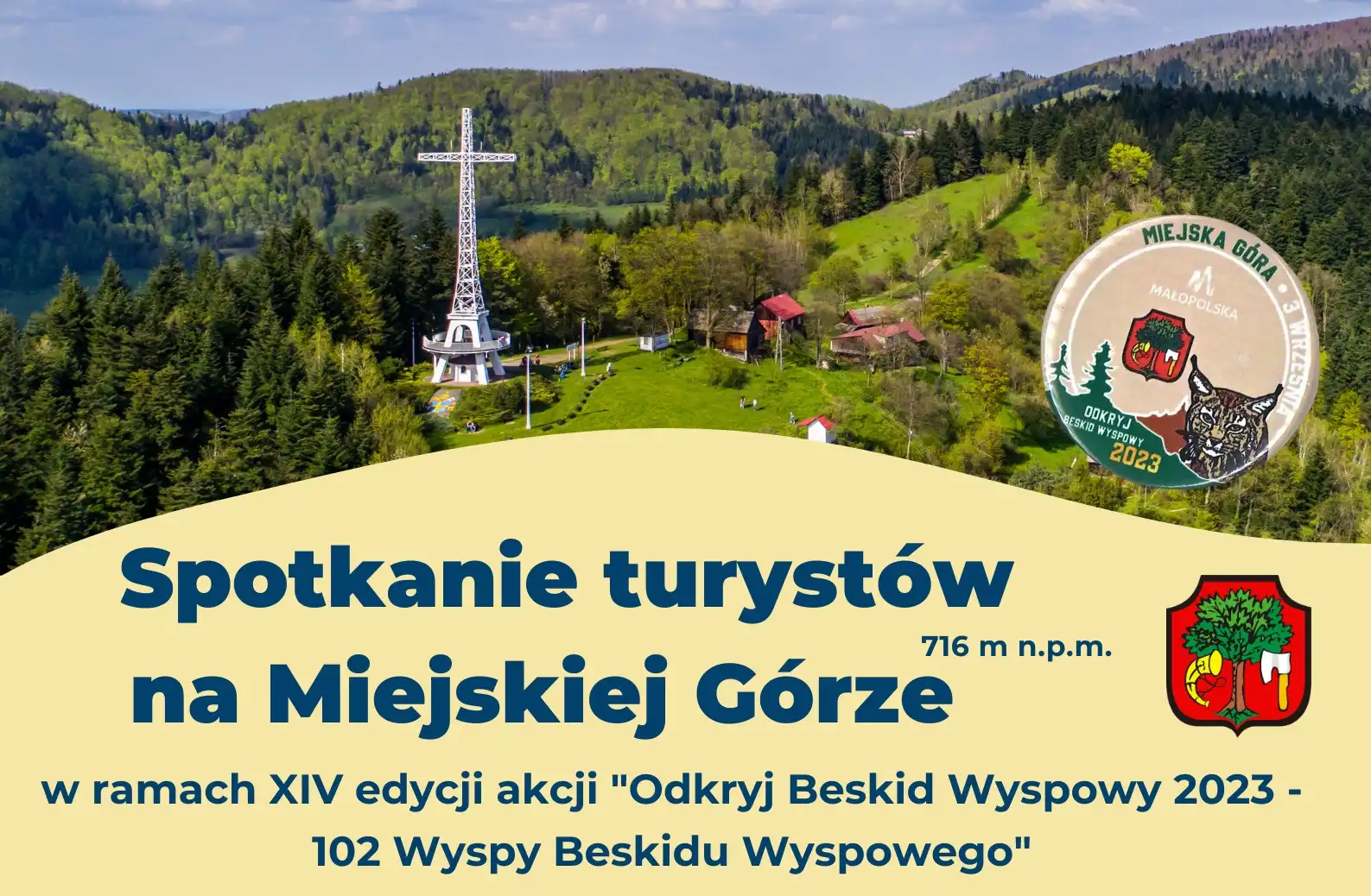 3 września spotkanie turystów na Miejskiej Górze w ramach akcji Odkryj Beskid Wyspowy