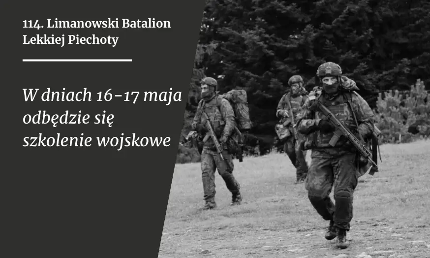Wojskowe ćwiczenia w Limanowej. Żołnierze pojawią się w Paśmie Łososińskim