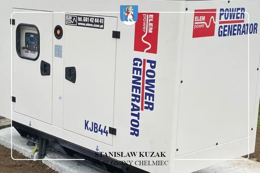 Koniec przerw w działaniu urzędu. Gmina Chełmiec zakupiła agregat za ponad 150 tys. zł