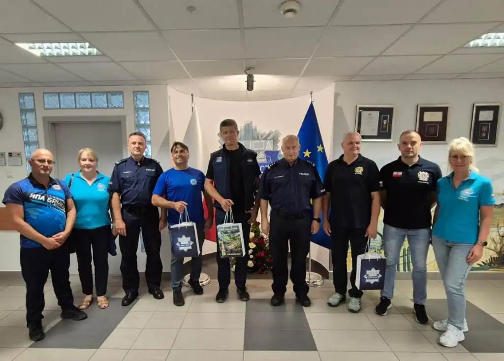 Sądeccy policjanci gościli delegację IPA z Europy