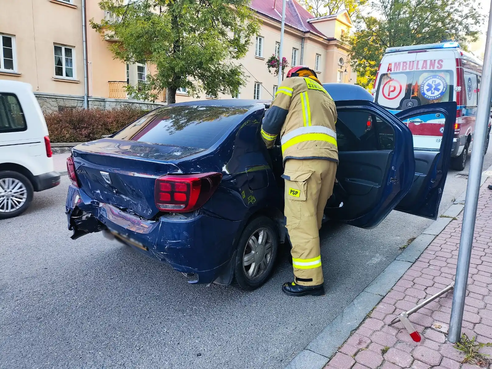 Sześć osób w zderzeniu dwóch aut. Akcja ratunkowa w Krynicy-Zdroju