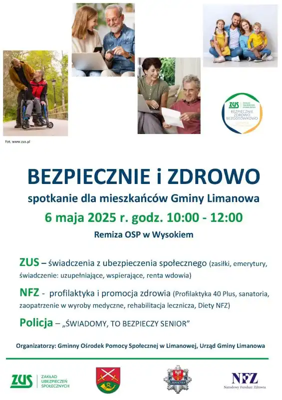 „Bezpiecznie i Zdrowo”. Spotkanie dla mieszkańców Gminy Limanowa