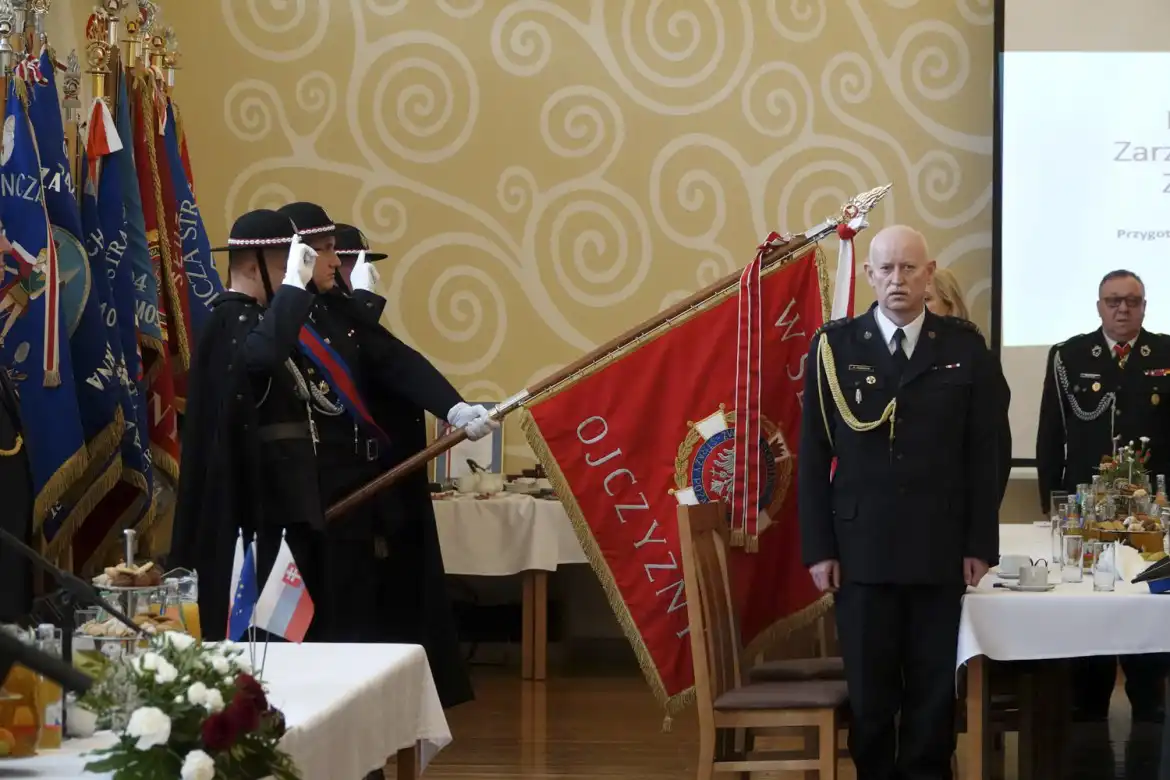 V Zjazd Oddziału Powiatowego Związku OSP w Nowym Sączu. Wybierano władze