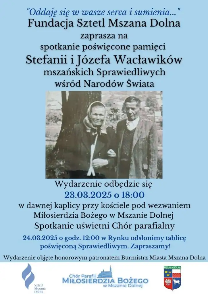 Bohaterowie wśród nas. Spotkanie upamiętniające rodzinę Wacławików w Mszanie Dolnej