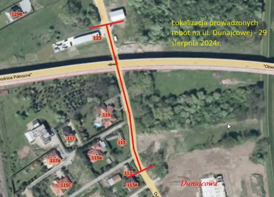 Uwaga kierowcy! Zamknięcie ul. Dunajcowej