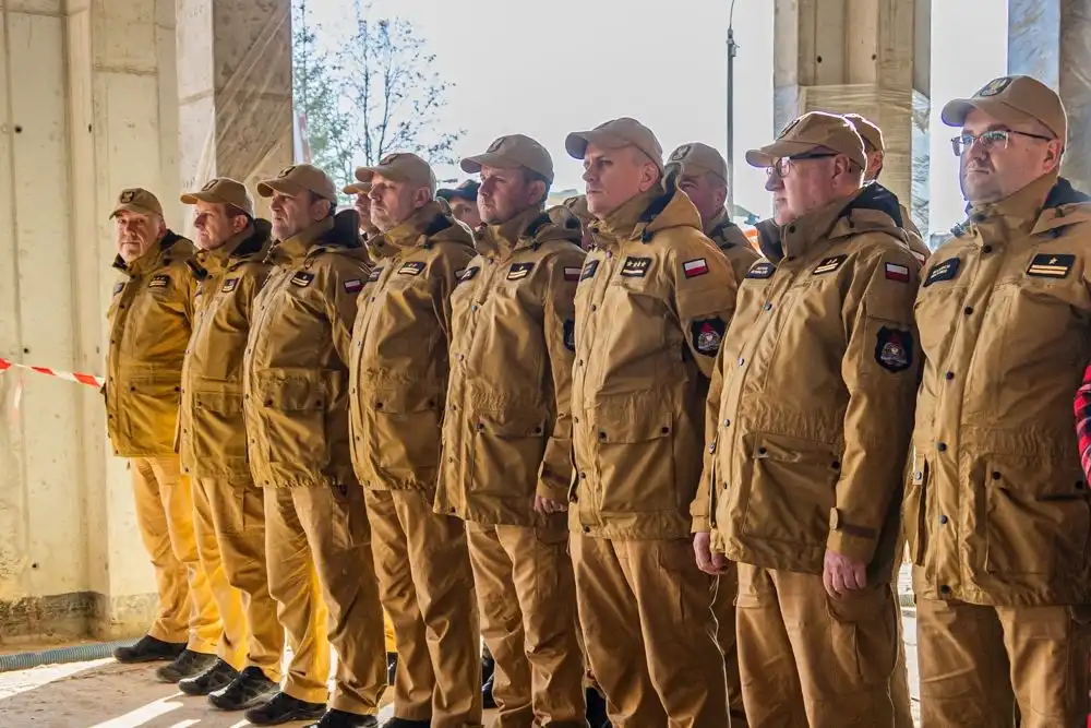 Nowa remiza w Nowym Sączu. Kamień węgielny wmurowany, inwestycja w pełnym rozwoju