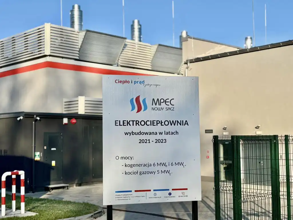 MPEC Nowy Sącz. Elektrociepłownia przyszłości. 1 rok działania kogeneracji gazowej