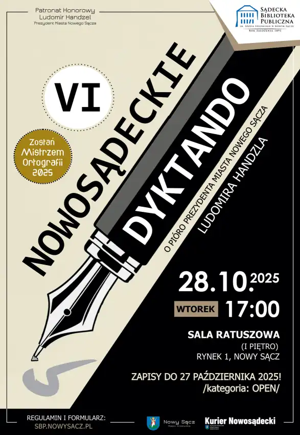 Dyktando o Pióro Prezydenta Nowego Sącza. Sprawdź swoją ortografię