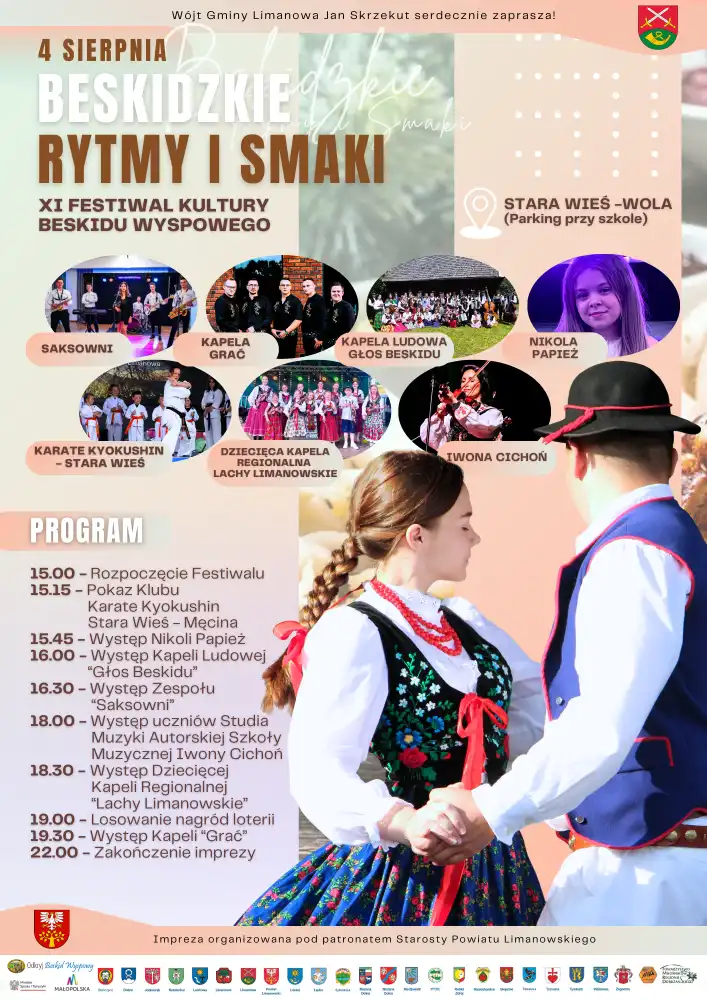 4 sierpnia XI Festiwal "Beskidzkie Rytmy i Smaki"