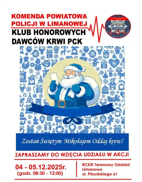 Oddaj krew i pomóż uratować życie. Akcja już 4 i 5 grudnia