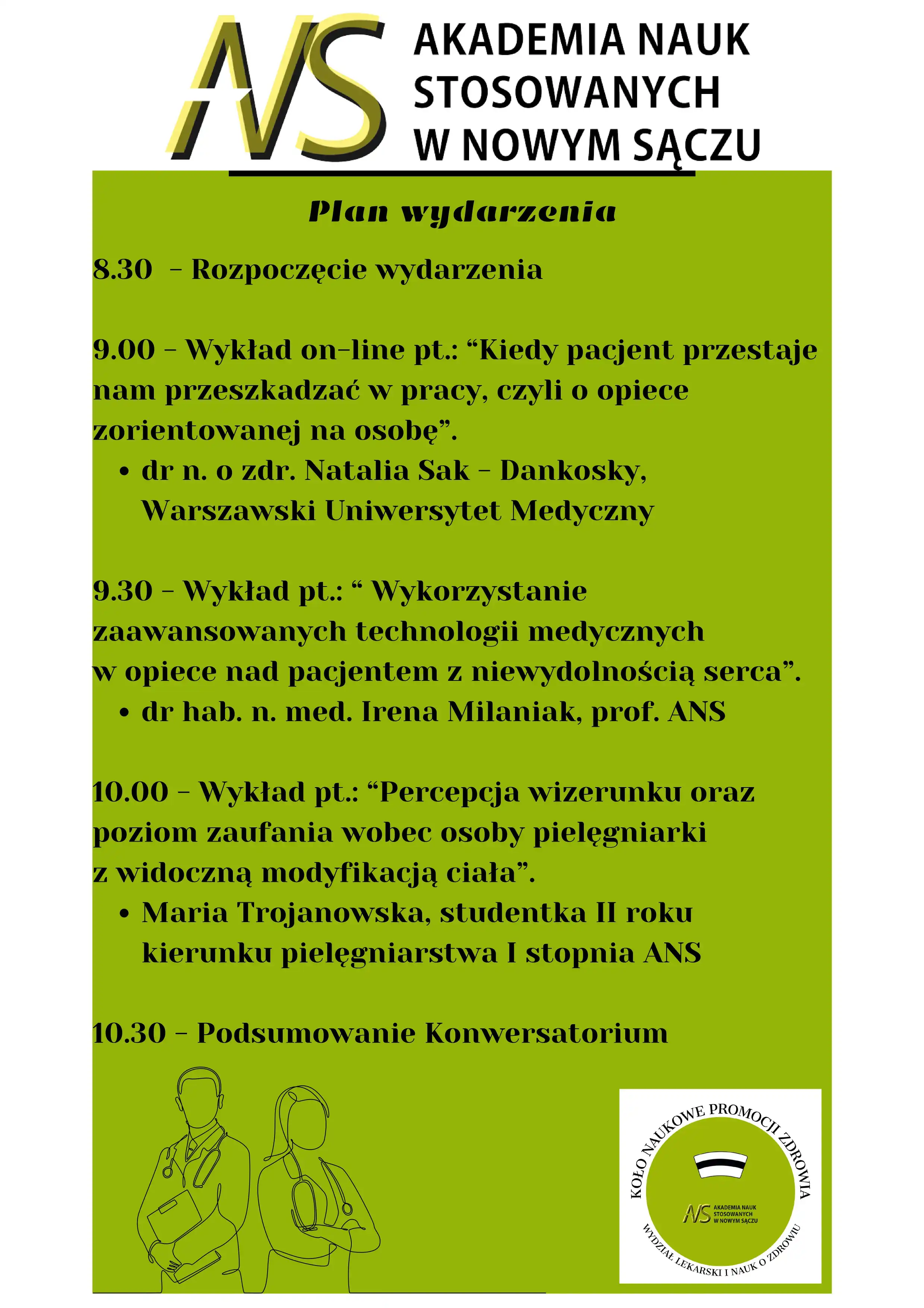 17 maja 144. Sądeckie Konwersatorium Naukowe na Wydziale Lekarskim i Nauk o Zdrowiu
