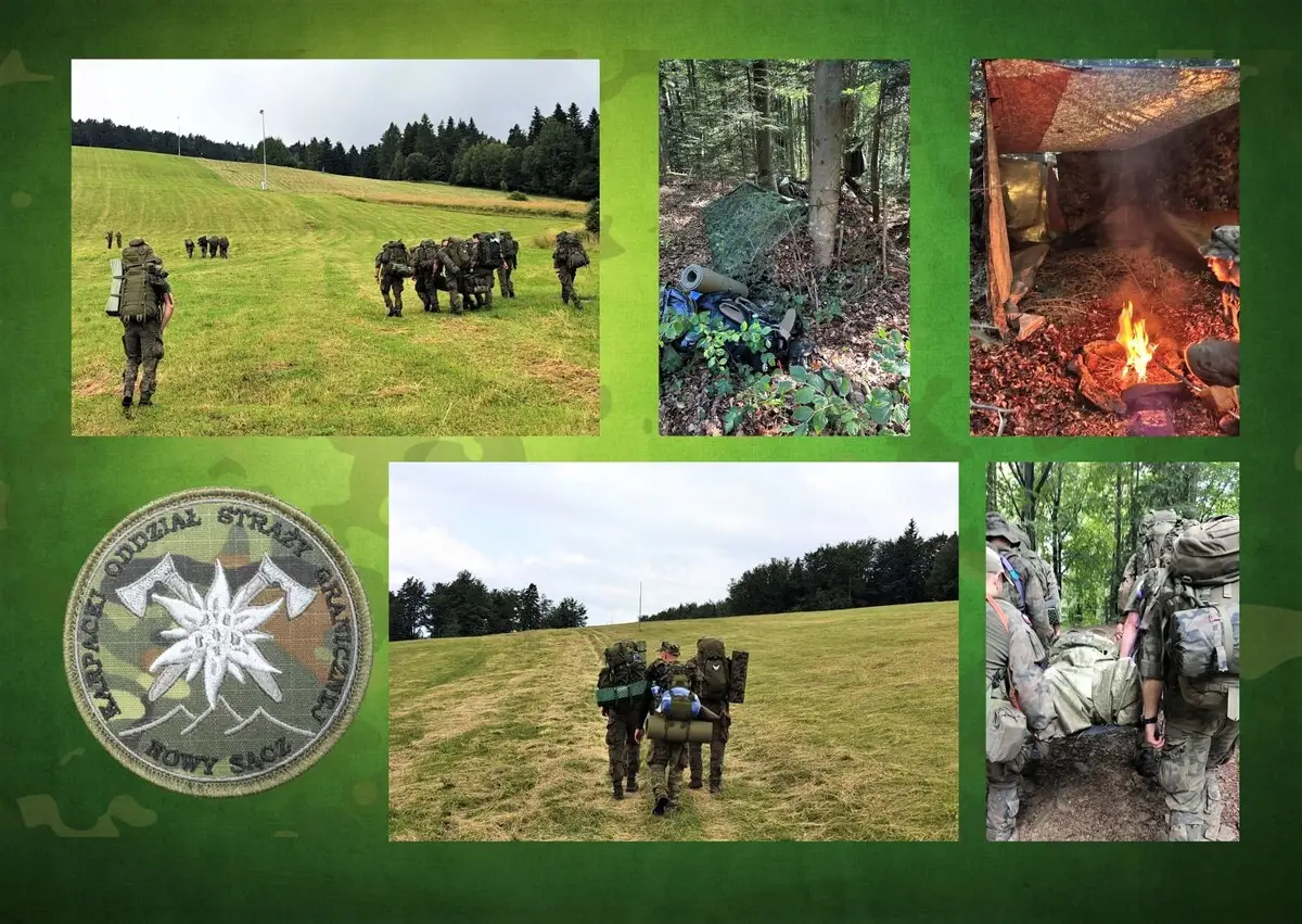 Przez Beskid Sądecki z pełnym wyposażeniem. Funkcjonariusze Straży Granicznej przeszli wymagające szkolenie