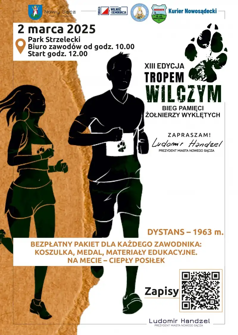Zbliża się 13. edycja "Tropem Wilczym. Bieg Pamięci Żołnierzy Wyklętych". Trwają zapisy