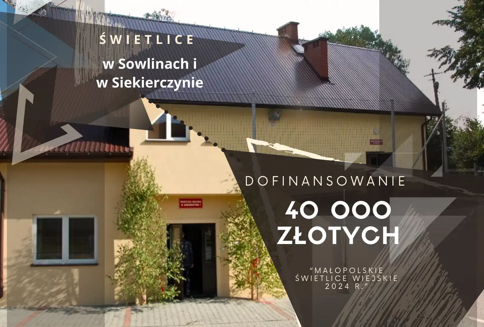 Gmina Limanowa z dofinansowaniem na doposażenie Świetlic Wiejskich w Siekierczynie oraz w Sowlinach
