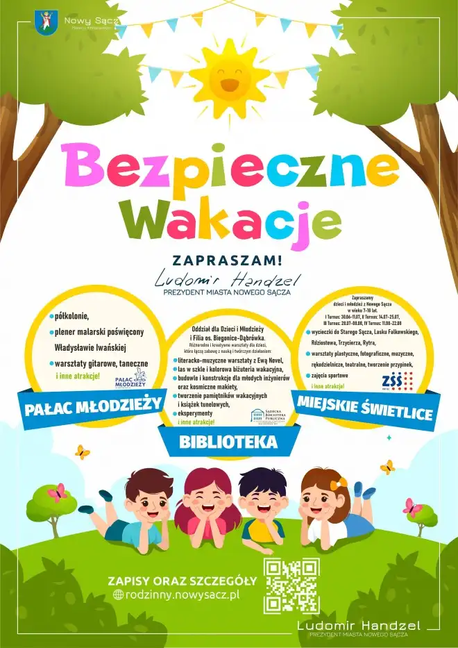Bezpieczne Wakacje 2025. Lato pełne atrakcji dla najmłodszych w Nowym Sączu