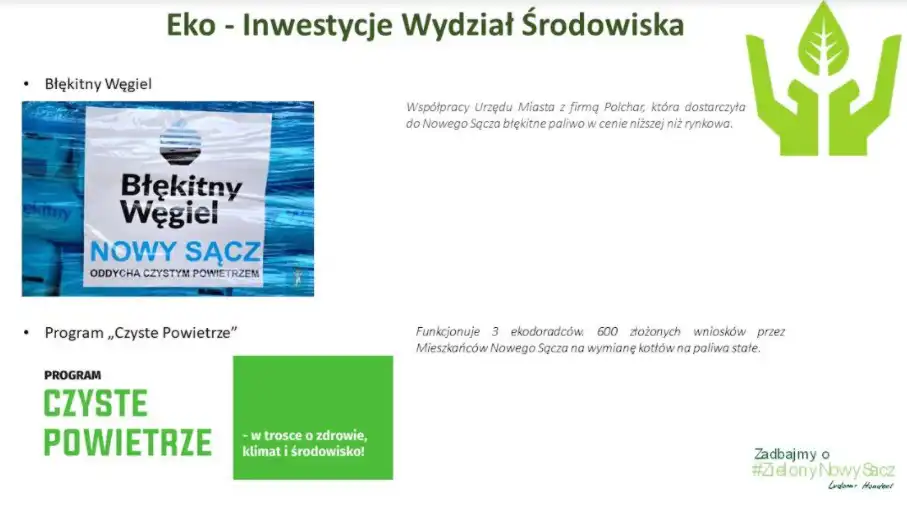 Urząd Miasta Nowego Sącza uruchamia program Zadbajmy o #zielonyNowySacz
