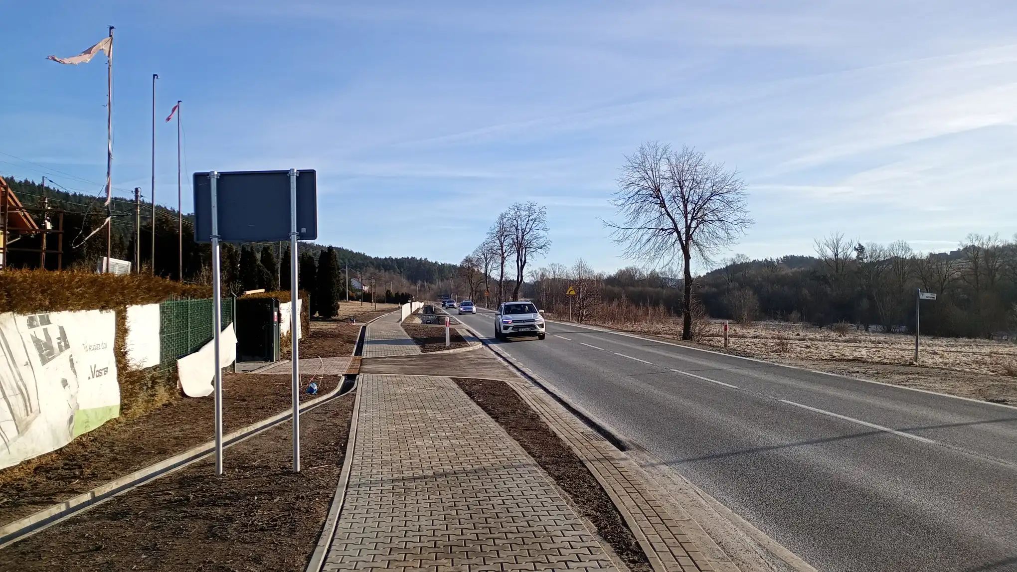 450 metrów nowego chodnika poprawi bezpieczeństwo pieszych