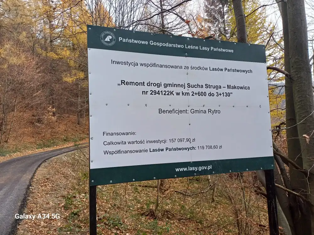 Inwestycja na Makowicy. Nowa droga z dofinansowaniem Lasów Państwowych