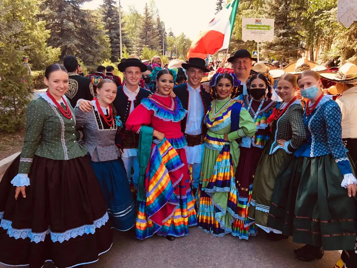 Zespół Mystkowianie reprezentował Polskę na międzynarodowej Folkloriadzie
