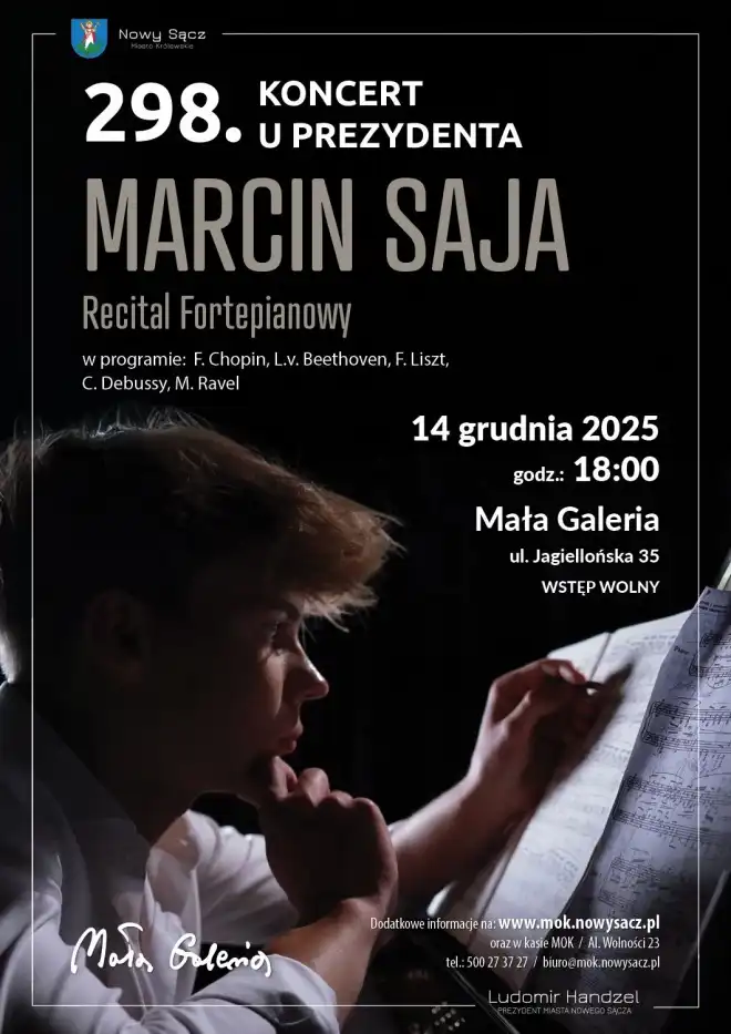298. Koncert u Prezydenta. Marcin Saja zagra dla sądeczan