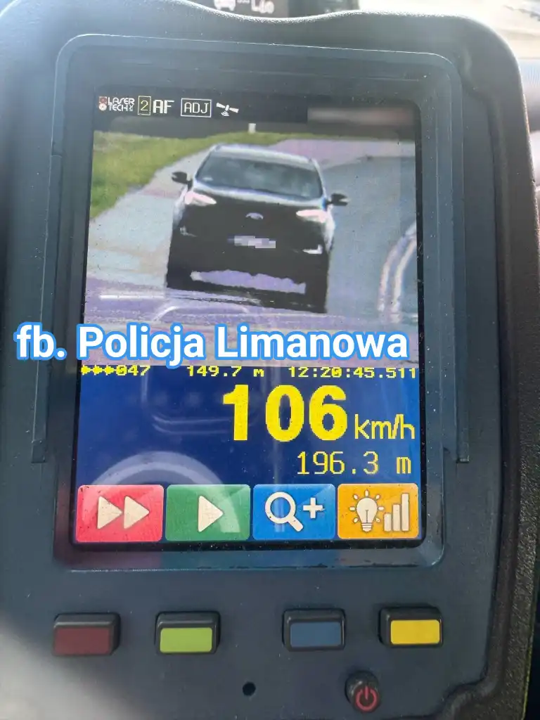 Mandat, punkty i zakaz jazdy za szaleńczą prędkość w terenie zabudowanym