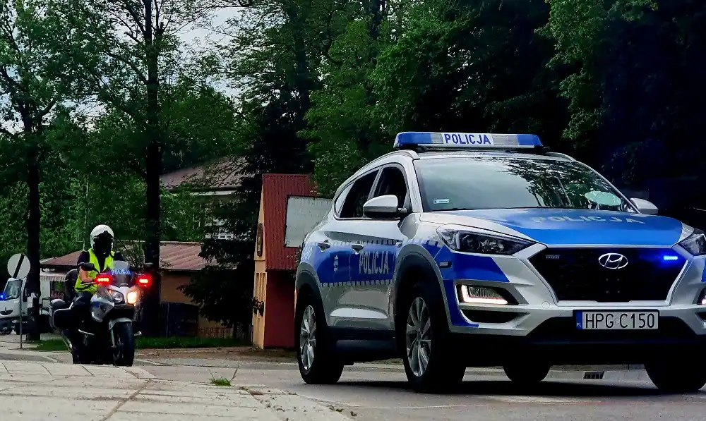 Małopolscy Policjanci zabezpieczali Wyścig Kolarski Juniorów
