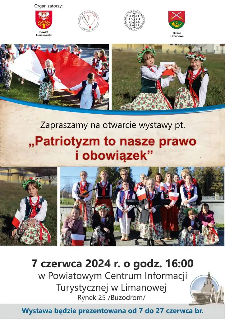 Limanowa: 7 czerwca otwarcie wystawy „Patriotyzm to nasze prawo i obowiązek”
