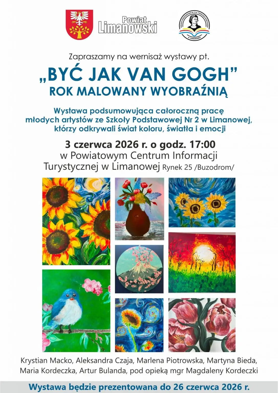 Młodzi artyści z Limanowej pójdą śladami van Gogha. Wyjątkowa wystawa już od 3 czerwca