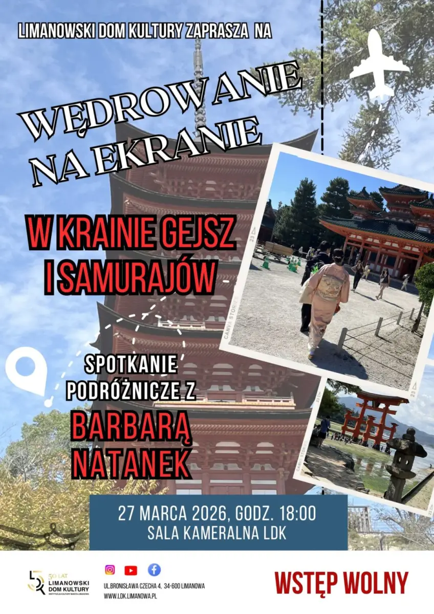 Wędrowanie na ekranie znów w Limanowej. Tym razem w Kraju Kwitnącej Wiśni