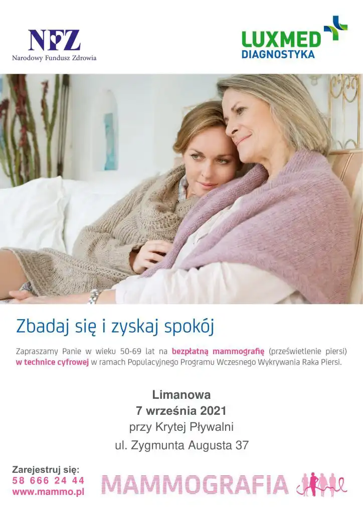 Bezpłatne badania profilaktyczne dla kobiet w Limanowej