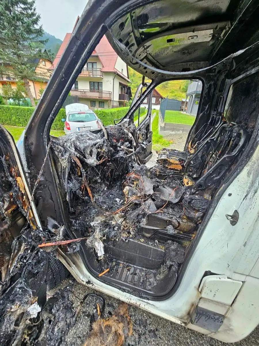 Wierchomla Wielka: Po zderzeniu samochodów wybuchł pożar