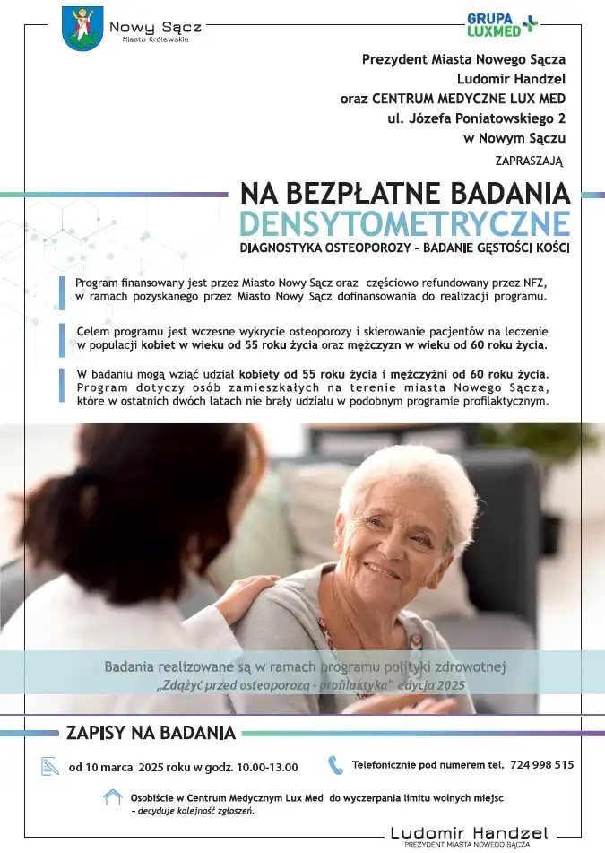 Nie daj się osteoporozie. Bezpłatne badanie gęstości kości