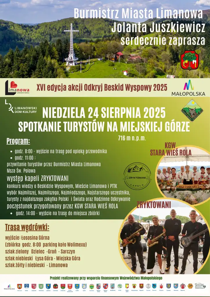 Wyprawa na Miejską Górę w ramach „Odkryj Beskid Wyspowy 2025”