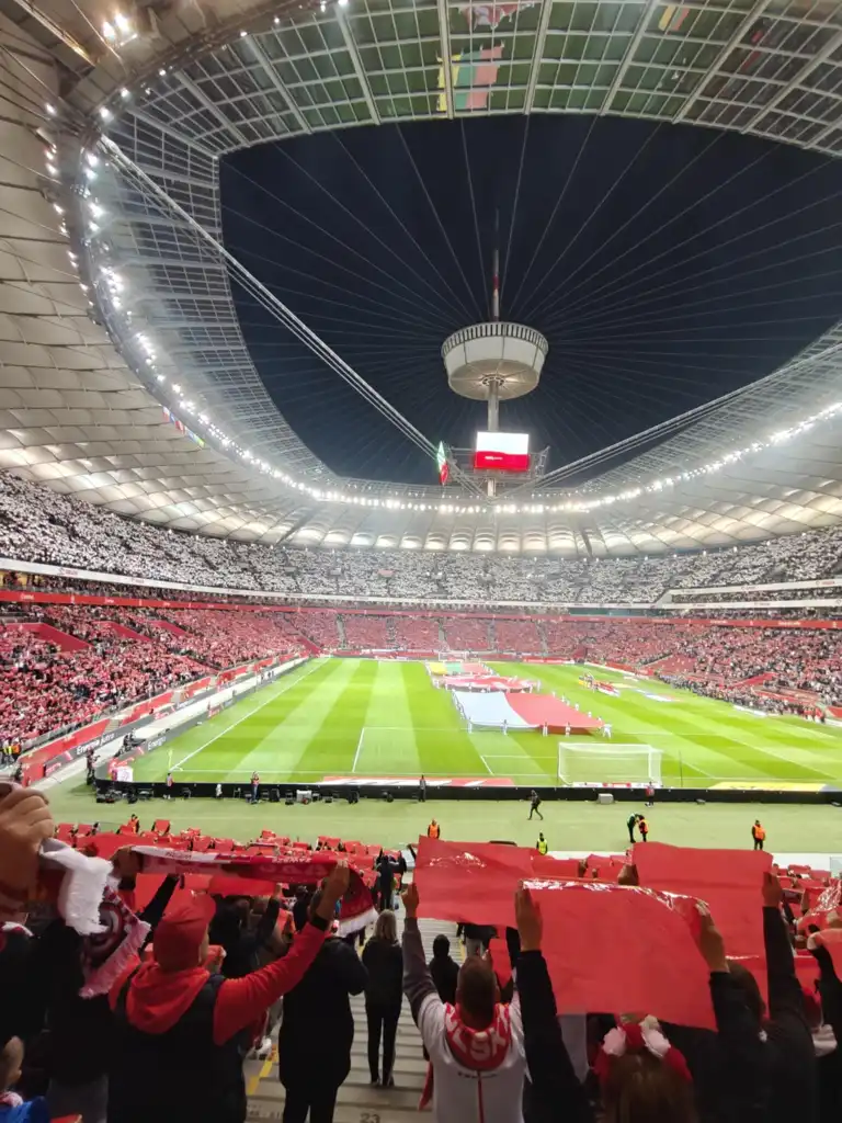 Młodzi kibice z Nowego Sącza na meczu Polska – Litwa