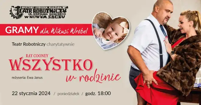 Nowy Sącz: Dwa koncerty i spektakl teatralny na rzecz Wikusi Wróbel