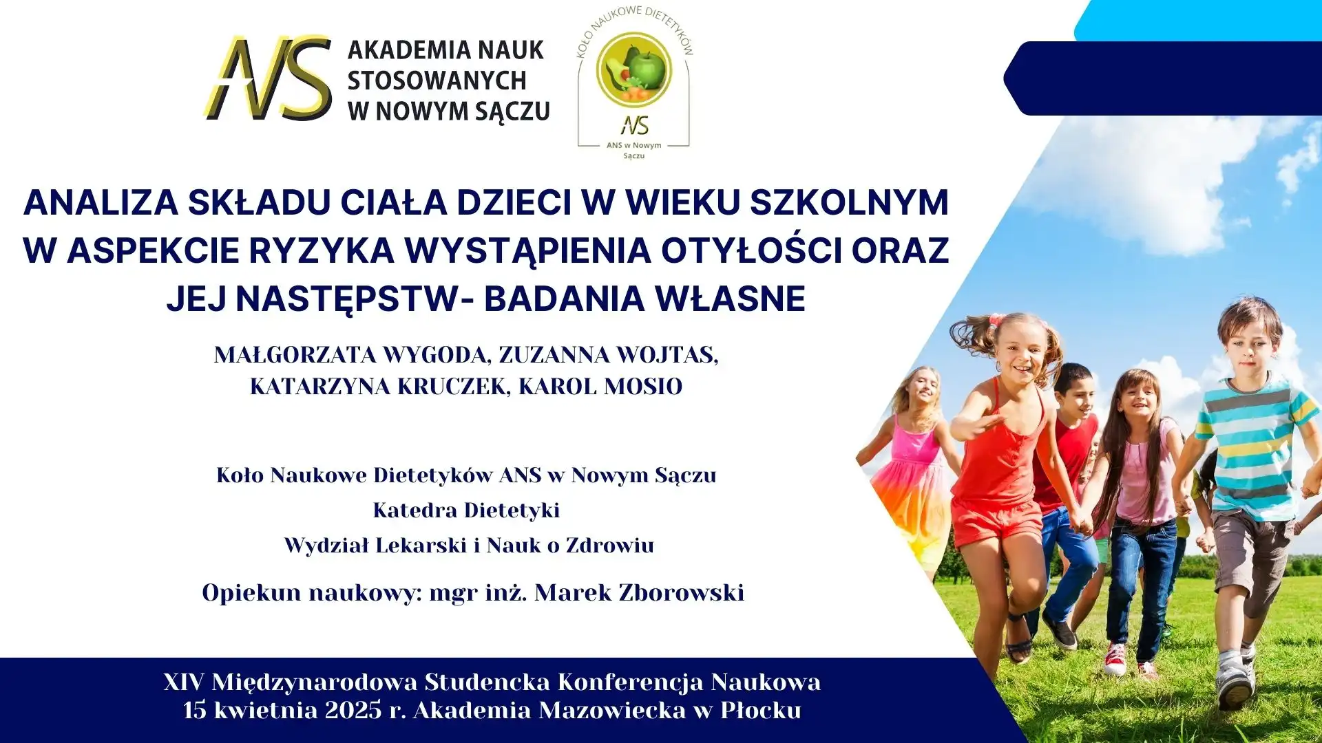 Studenci Dietetyki z Akademii Nauk Stosowanych w Nowym Sączu z sukcesem na Międzynarodowej Konferencji Naukowej