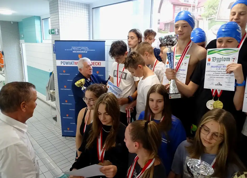 W Aqua Centrum Chełmiec odbyły się Mistrzostwa Pływackie Powiatu Nowosądeckiego