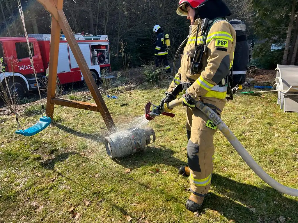 Witowice Dolne. Pożar domu. Ogień pojawił się w kuchni